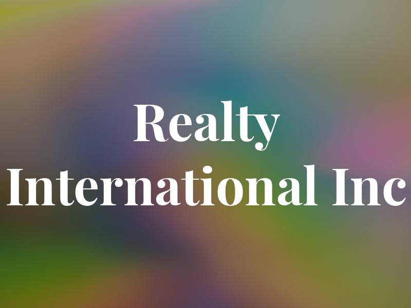 Realty International Inc