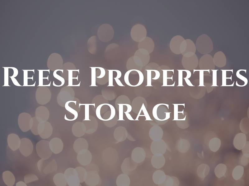 Reese Properties & Storage