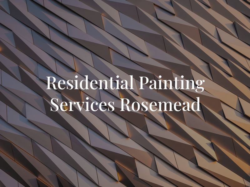 Residential Painting Services Rosemead