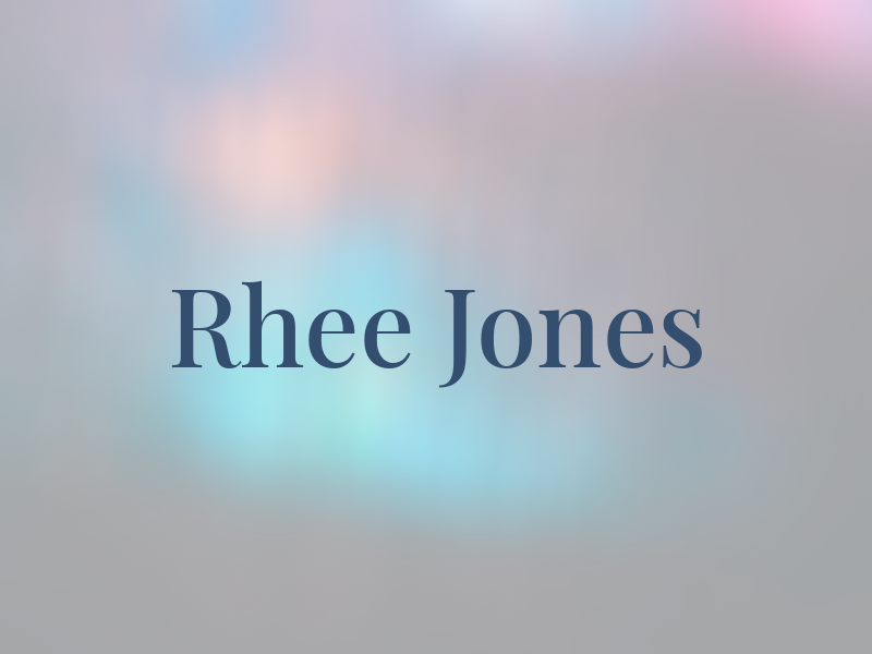 Rhee Jones