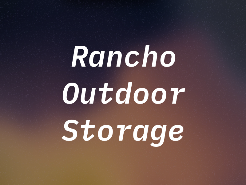 Rio Rancho Outdoor Storage