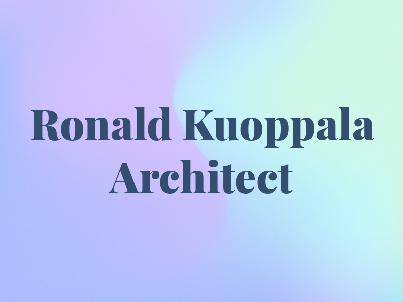 Ronald Kuoppala Architect