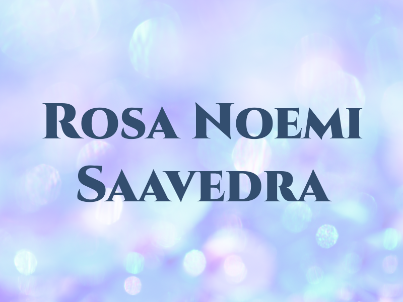 Rosa Noemi Saavedra