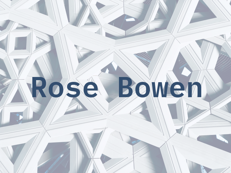 Rose Bowen