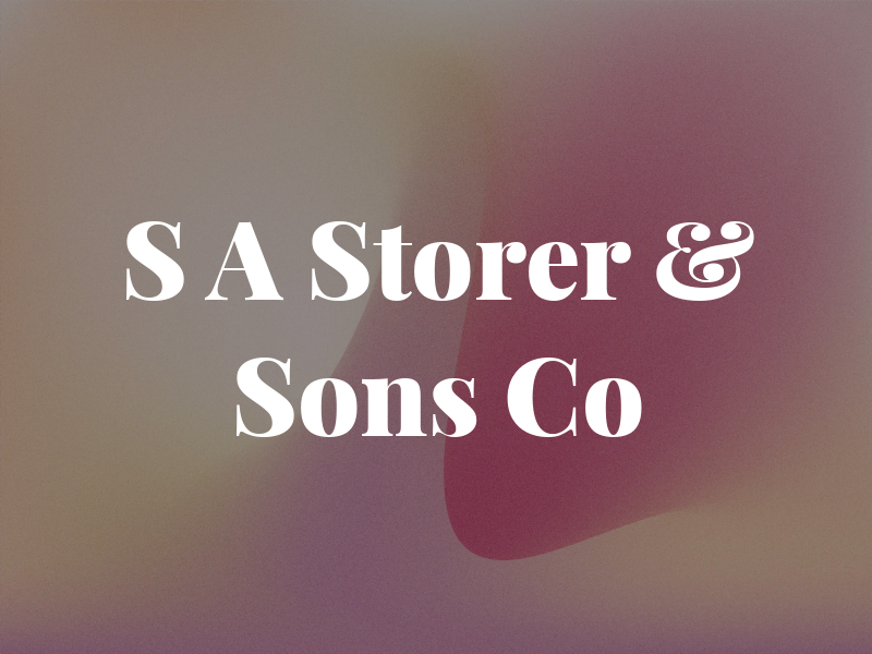 S A Storer & Sons Co