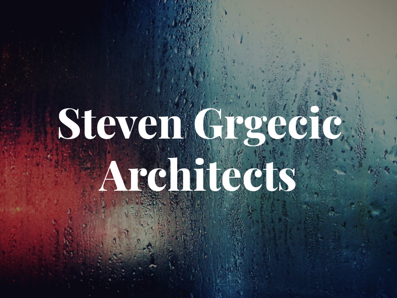 Steven Grgecic Architects