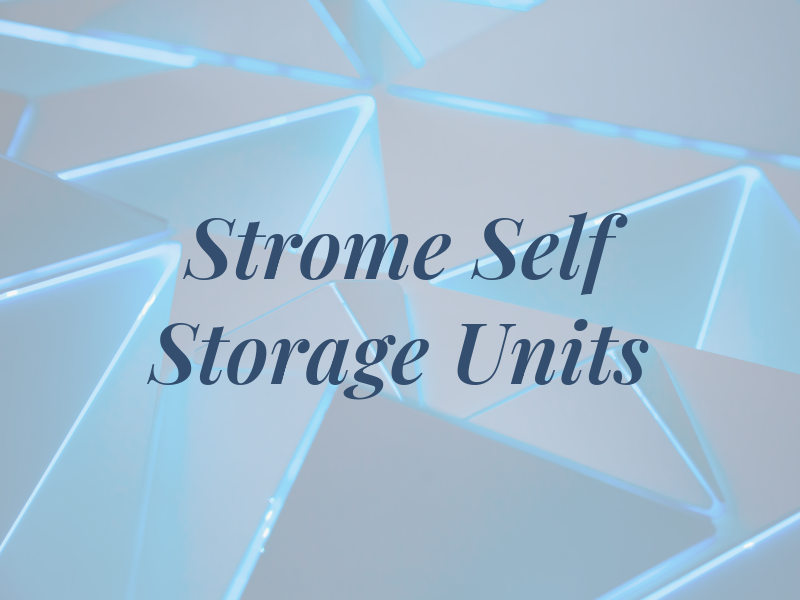 Strome Self Storage Units