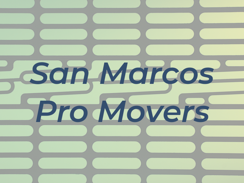 San Marcos Pro Movers