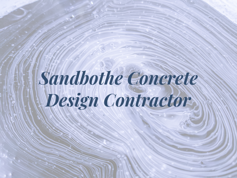 Sandbothe Concrete Design Contractor