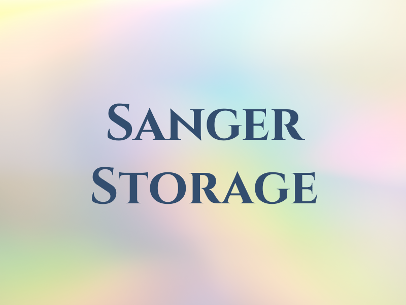 Sanger Storage