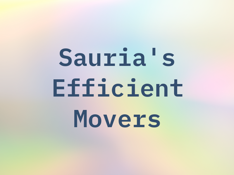 Sauria's Efficient Movers