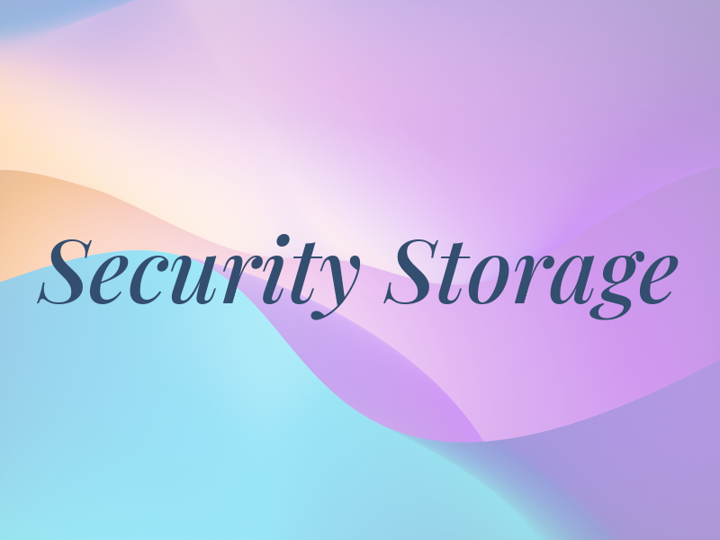 Security Storage