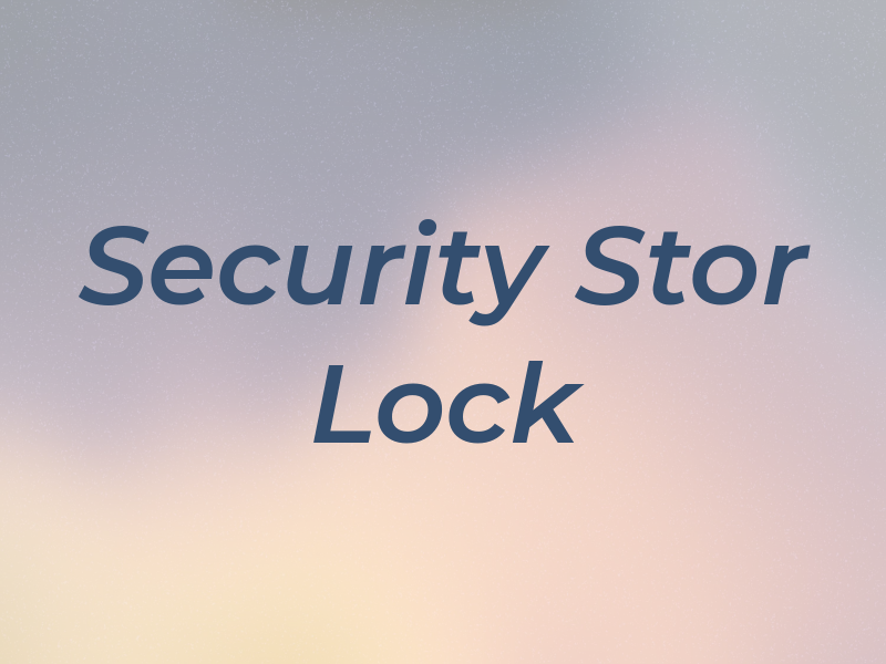 Security U Stor & Lock