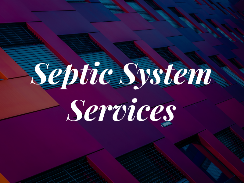 Septic System Services