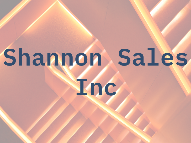 Shannon Sales Inc