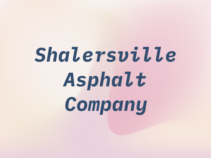 Shalersville Asphalt Company