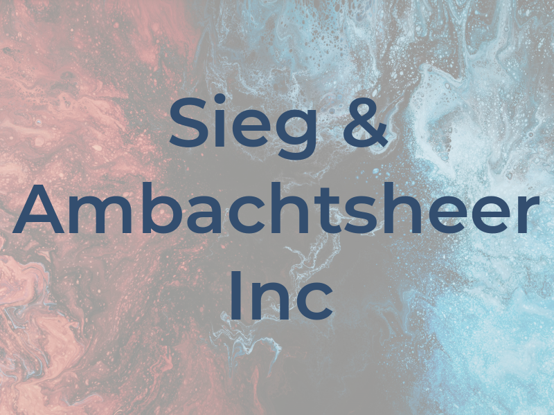 Sieg & Ambachtsheer Inc