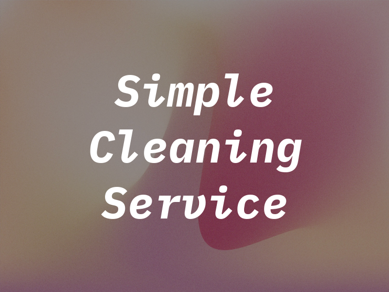 Simple Cleaning Service