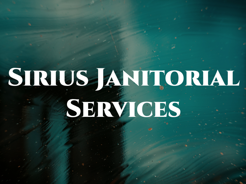 Sirius Janitorial Services