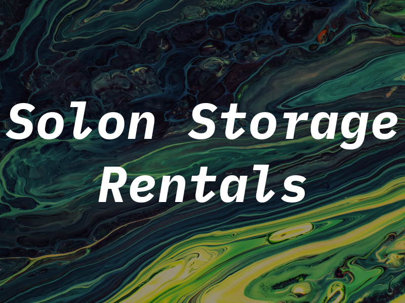Solon Storage Rentals