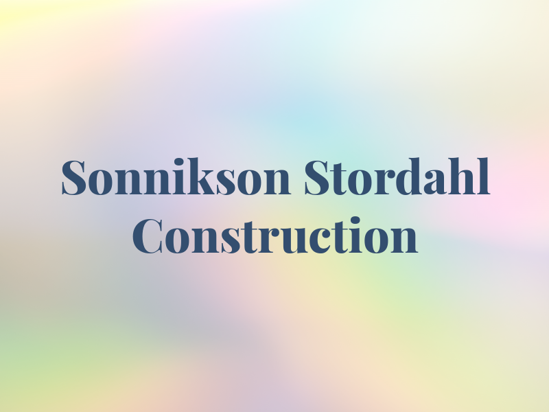 Sonnikson & Stordahl Construction