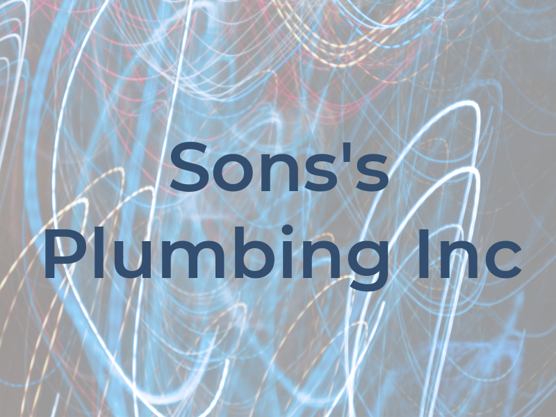 Sons's Plumbing Inc