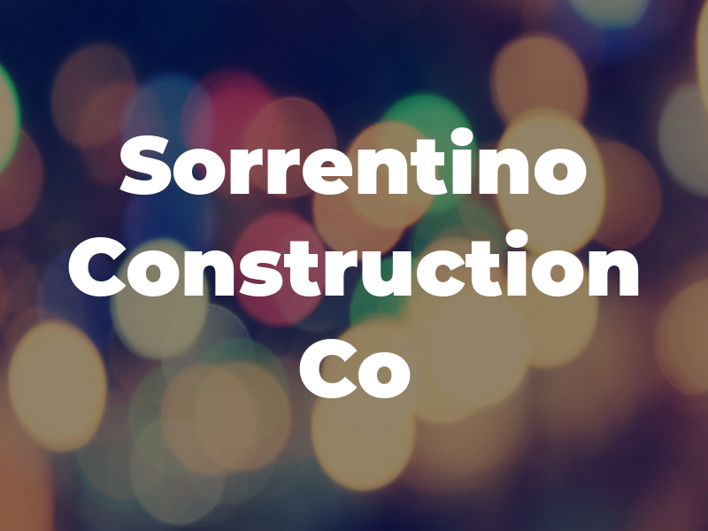 Sorrentino Construction Co