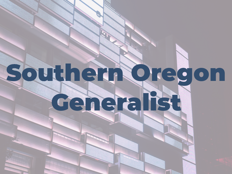 Southern Oregon Generalist