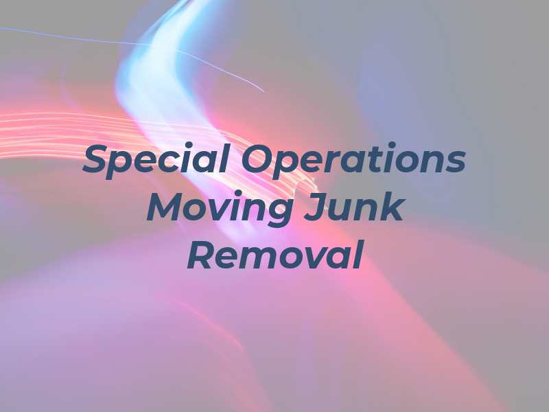 Special Operations Moving & Junk Removal