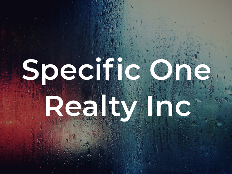 Specific One Realty Inc