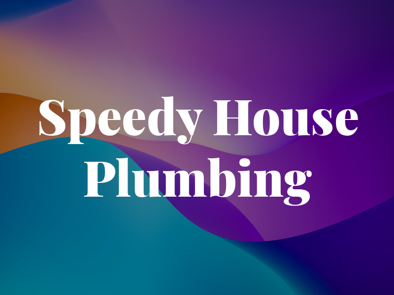 Speedy House Plumbing