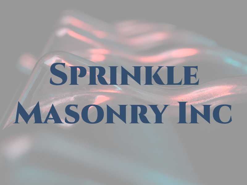 Sprinkle Masonry Inc