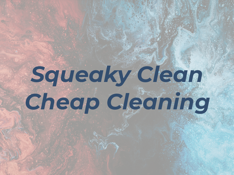 Squeaky Clean Cheap Cleaning
