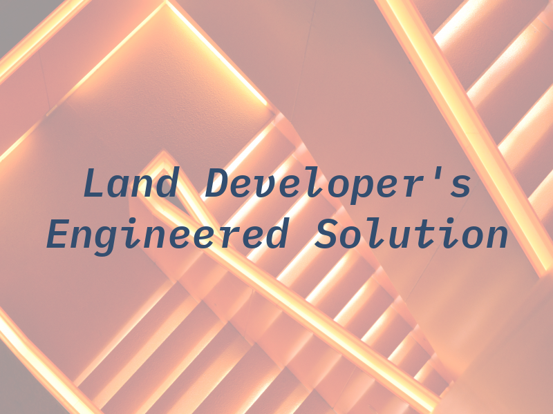 The Land Developer's Engineered Solution