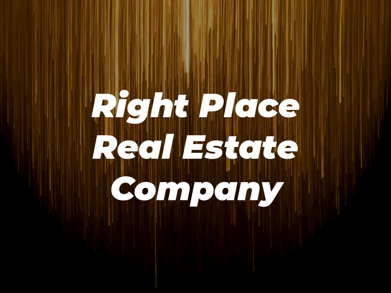 The Right Place Real Estate Company