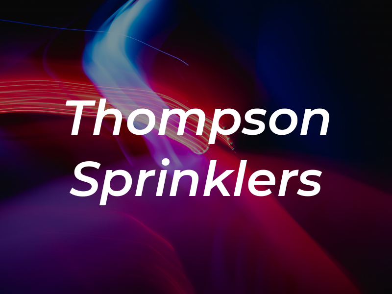 Thompson Sprinklers