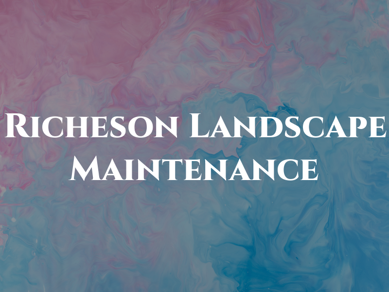 Tom Richeson Landscape & Maintenance