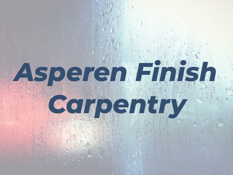 Van Asperen Finish Carpentry