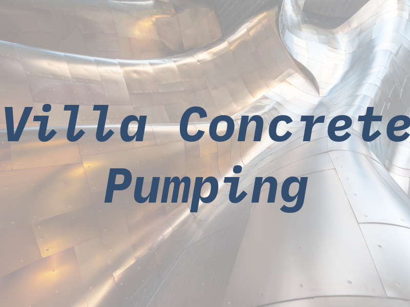 Villa Concrete Pumping