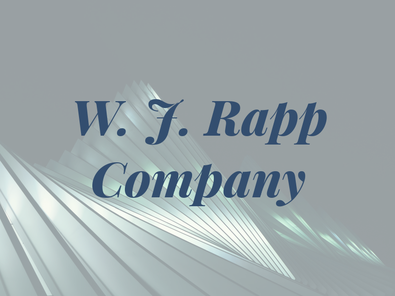 W. J. Rapp Company