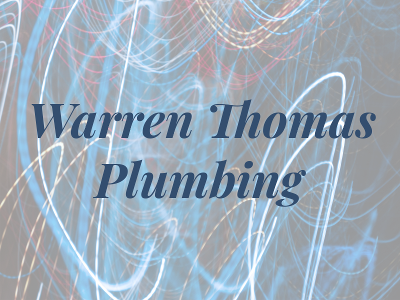 Warren F Thomas Plumbing Co