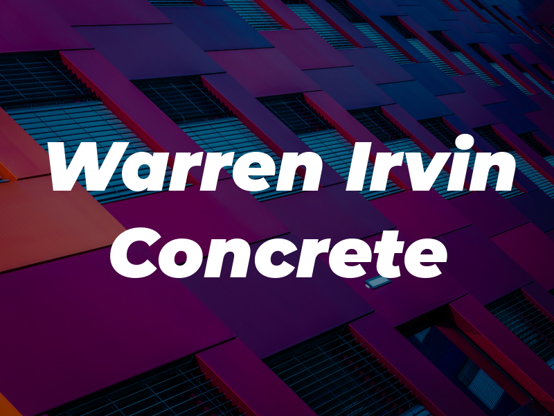 Warren Irvin and Co Concrete