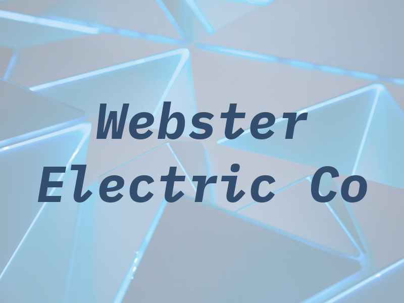 Webster Electric Co