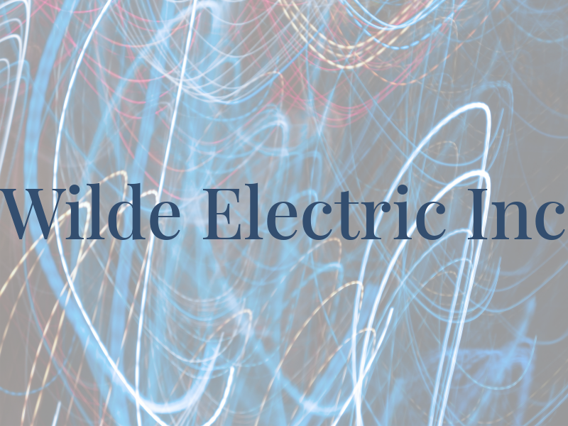 Wilde Electric Inc