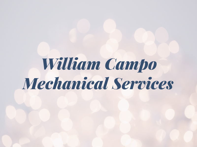 William Del Campo Mechanical Services