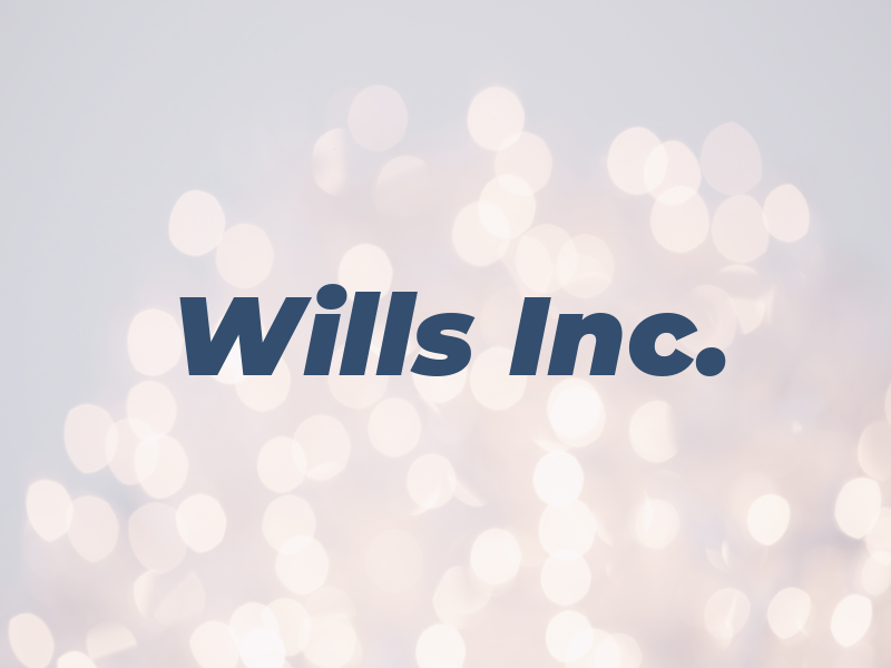 Wills Inc.