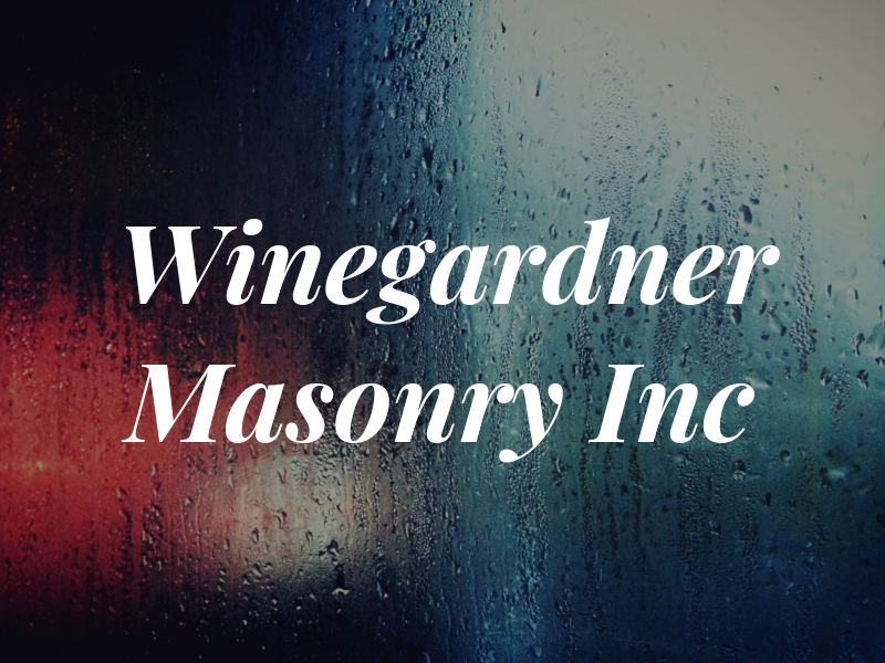 Winegardner Masonry Inc