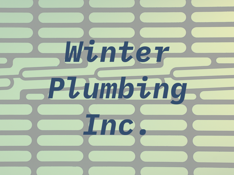 Winter Plumbing Inc.
