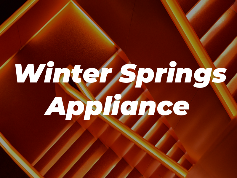 Winter Springs Appliance Rpr