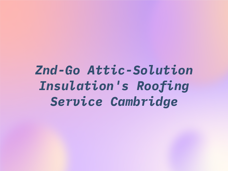 Znd-Go Attic-Solution & Insulation's & Roofing Service Cambridge